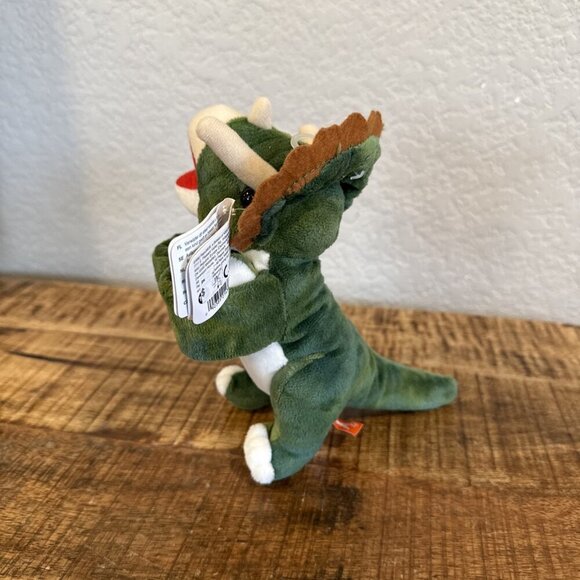 Wild Republic Huggers Triceratops Dinosaur Soft Plush Dino Slap Bracelet - Picture 4 of 9